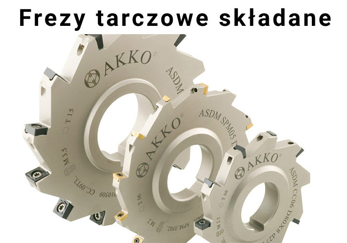 frezy tarczowe składane